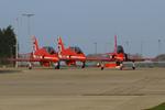  - Red Arrows at RAF Waddington - by Chris Hall