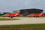  - Red Arrows at RAF Waddington - by Chris Hall