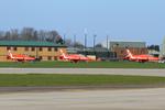  - Red Arrows at RAF Waddington - by Chris Hall