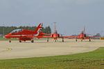  - Red Arrows at RAF Waddington - by Chris Hall