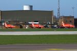  - Red Arrows at RAF Waddington - by Chris Hall
