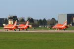  - Red Arrows at RAF Waddington - by Chris Hall