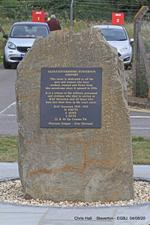 - Memorial stone at Staverton - by Chris Hall
