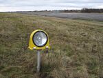  - Runway End Identifier Light at the RWY 28 threshold, one of the two flashing white lights at each end of the runway at the closed Vaerloese Air Base in Denmark. The lights were removed shortly afterwards. - by Jan Lundsteen-Jensen