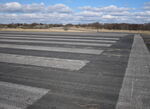  - Runway 28 threshold at the closed Vaerloese Air Base in Denmark. The runway was built in 1952-1953. The air base closed in 2004. Since October 2013 the airfield has been used occasionally for airshows. - by Jan Lundsteen-Jensen