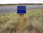  - Taxiway light in the eastern part of the closed Vaerloese Air Base in Denmark. These lights were removed some months later. - by Jan Lundsteen-Jensen