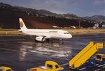  - Premiair Airbus A320-231 OY-CND arriving at Madeira Airport after a flight from Denmark. Return flight to Billund and Copenhagen in Denmark with takeoff from LPMA RWY24 (old short runway). OY-CND built 1991, scrapped 2011. - by Jan Lundsteen-Jensen