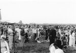  - More than 100,000 spectators at the Vaerloese Air Base 50th anniversary airshow in Denmark in 1984. To the left Boeing B-17G 'Sally B' G-BEDF (exUSAAF 44-85784). - by Jan Lundsteen-Jensen