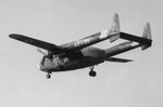  - Fairchild C-119G Flying Boxcar of Italian Air Force on final approach to Runway 28 at Vaerloese Air Base in Denmark. Italian AF C-119s flew many flights to Vaerloese AB in connection with NATO exercises held in eastern Denmark. - by Jan Lundsteen-Jensen