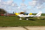  - North Coates Spring microlight fly in - by Chris Hall