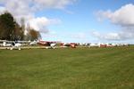  - North Coates Spring microlight fly in - by Chris Hall