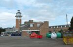  - airside view of the old 1930s terminal and tower (today a Crowne Plaza hotel) with exhibition of vehicles and aircraft preserved by the Speke Aerodrome Heritage Groups (SAHG) on the former apron - by Ingo Warnecke