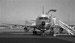 - A 737 on the tarmac with the Dorval airport terminal in the background - by Jean Papillon
