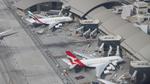  - LAX international terminal, seen with an Emirates and Qantas A380 - by AviationLover50