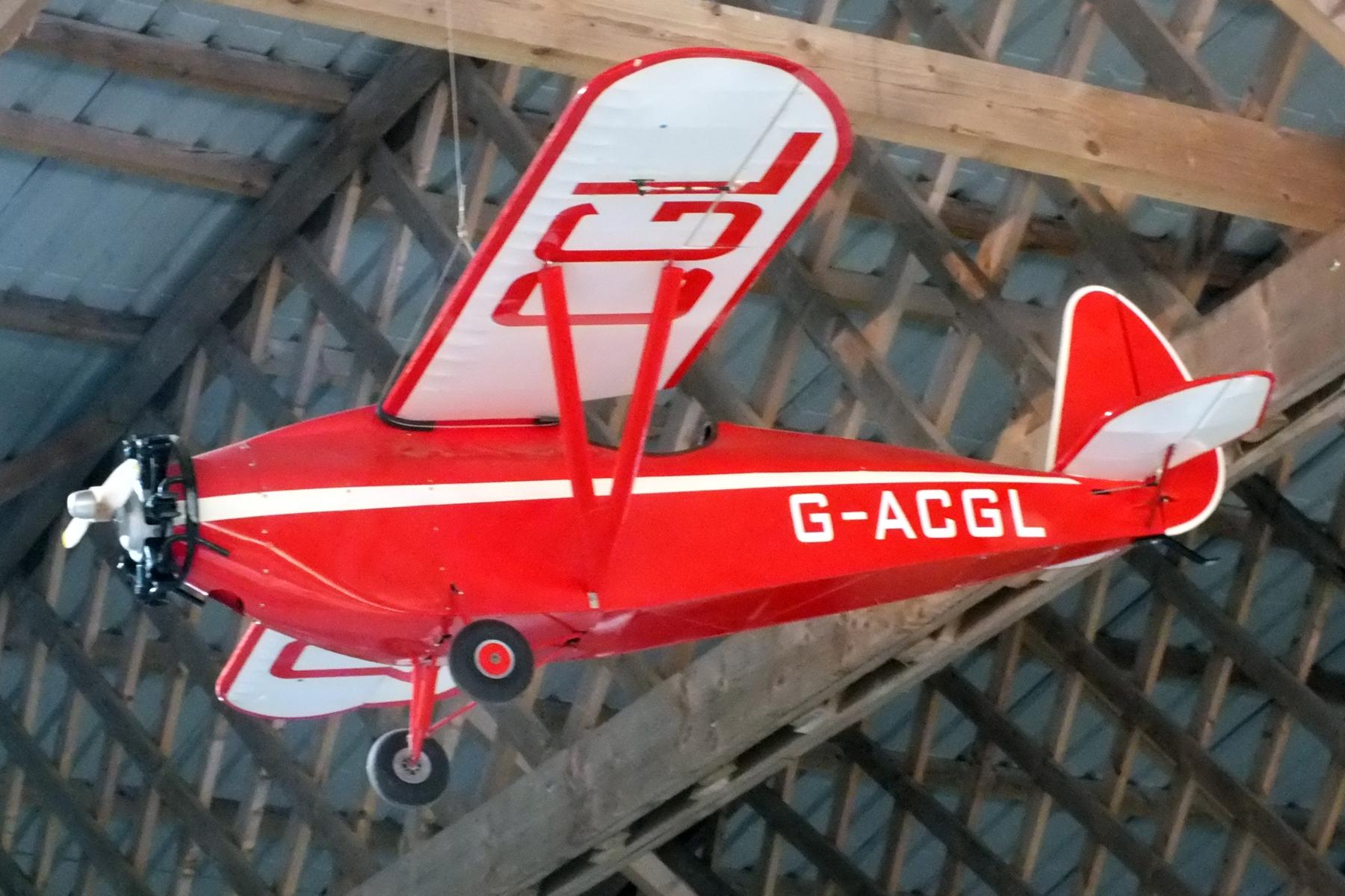  - Comper CLA-7 Swift model at the Hooton Park Hangars Museum - by Chris Hall