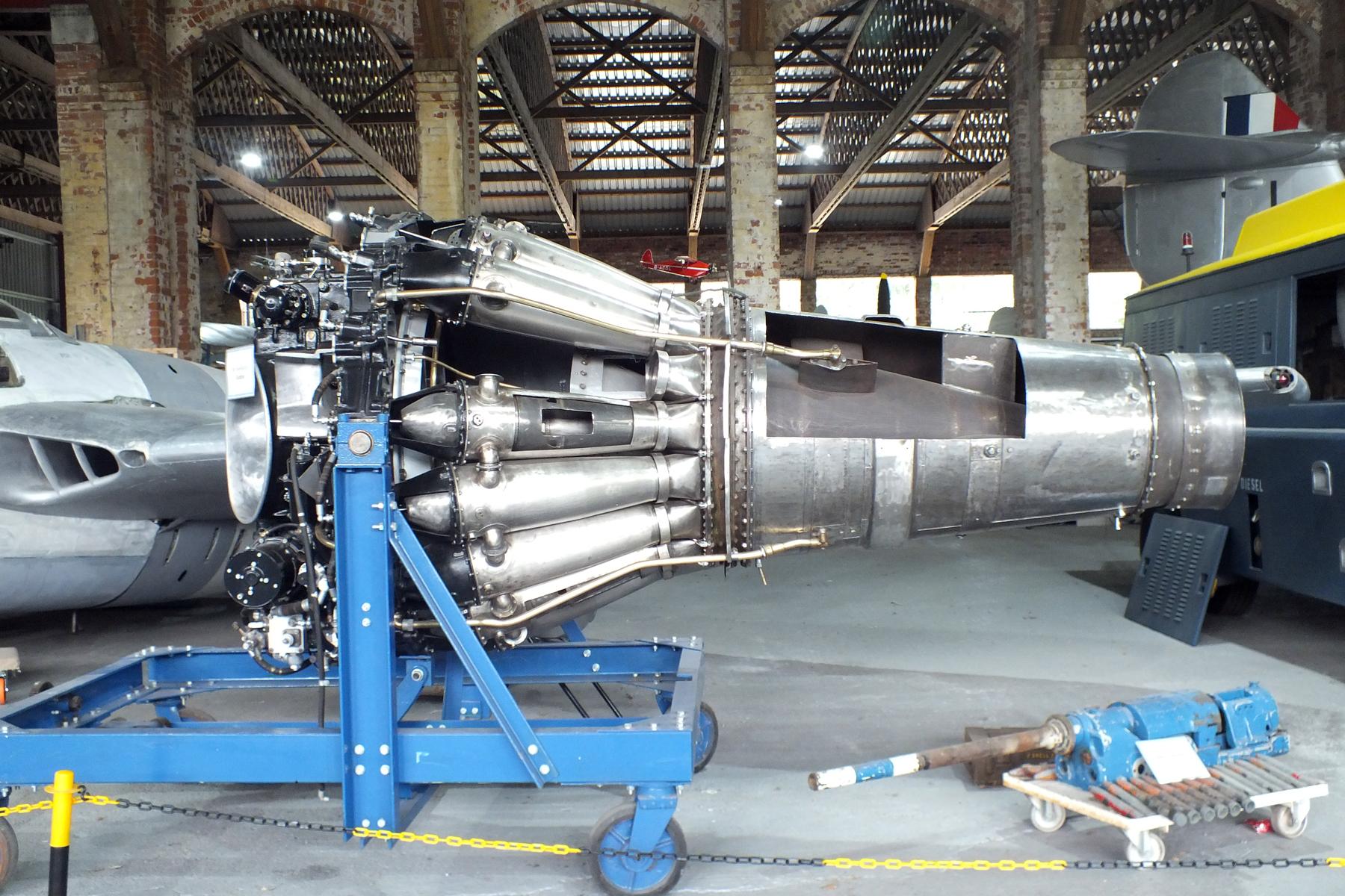  - de Havilland Goblin engine at the Hooton Park Hangars Museum - by Chris Hall