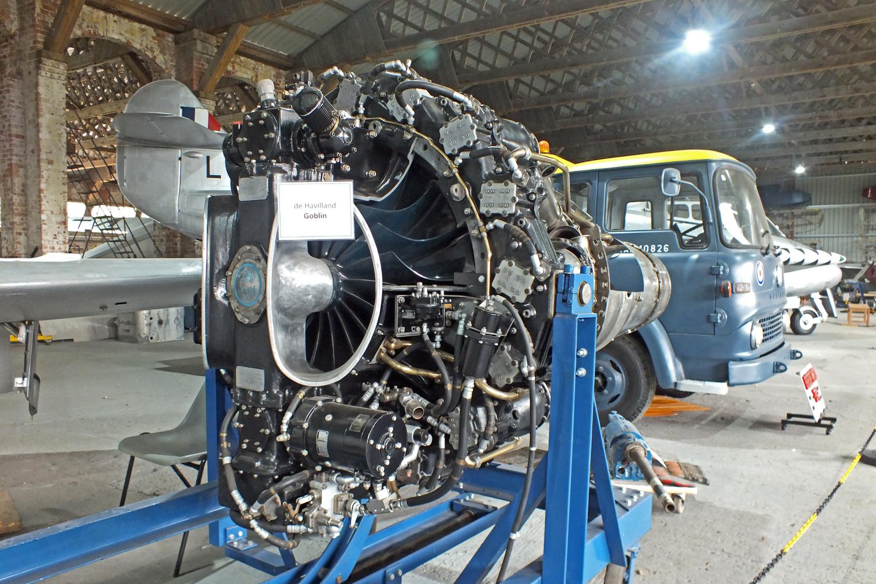  - de Havilland Goblin engine at the Hooton Park Hangars Museum - by Chris Hall