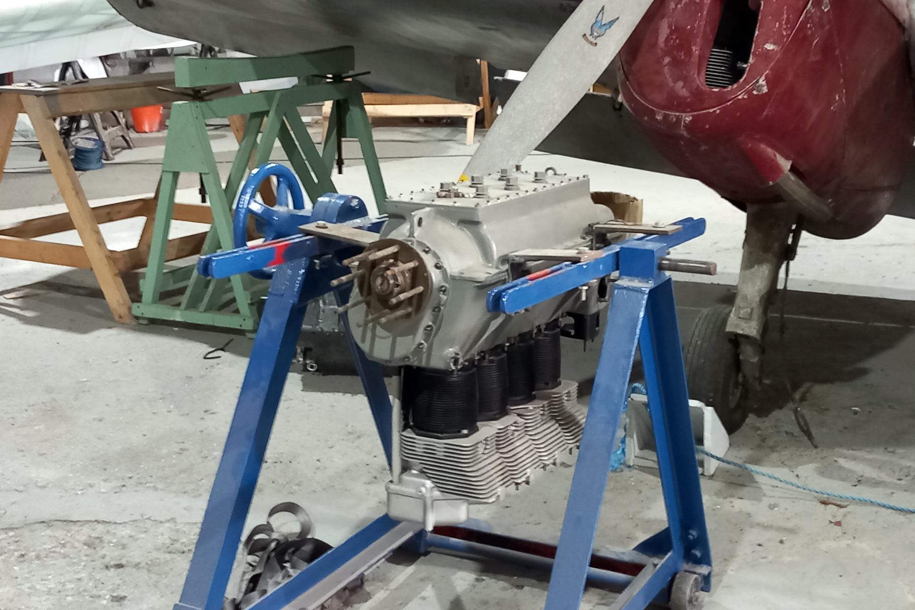  - Blackburn Cirrus Minor engine at the Hooton Park Hangars Museum - by Chris Hall