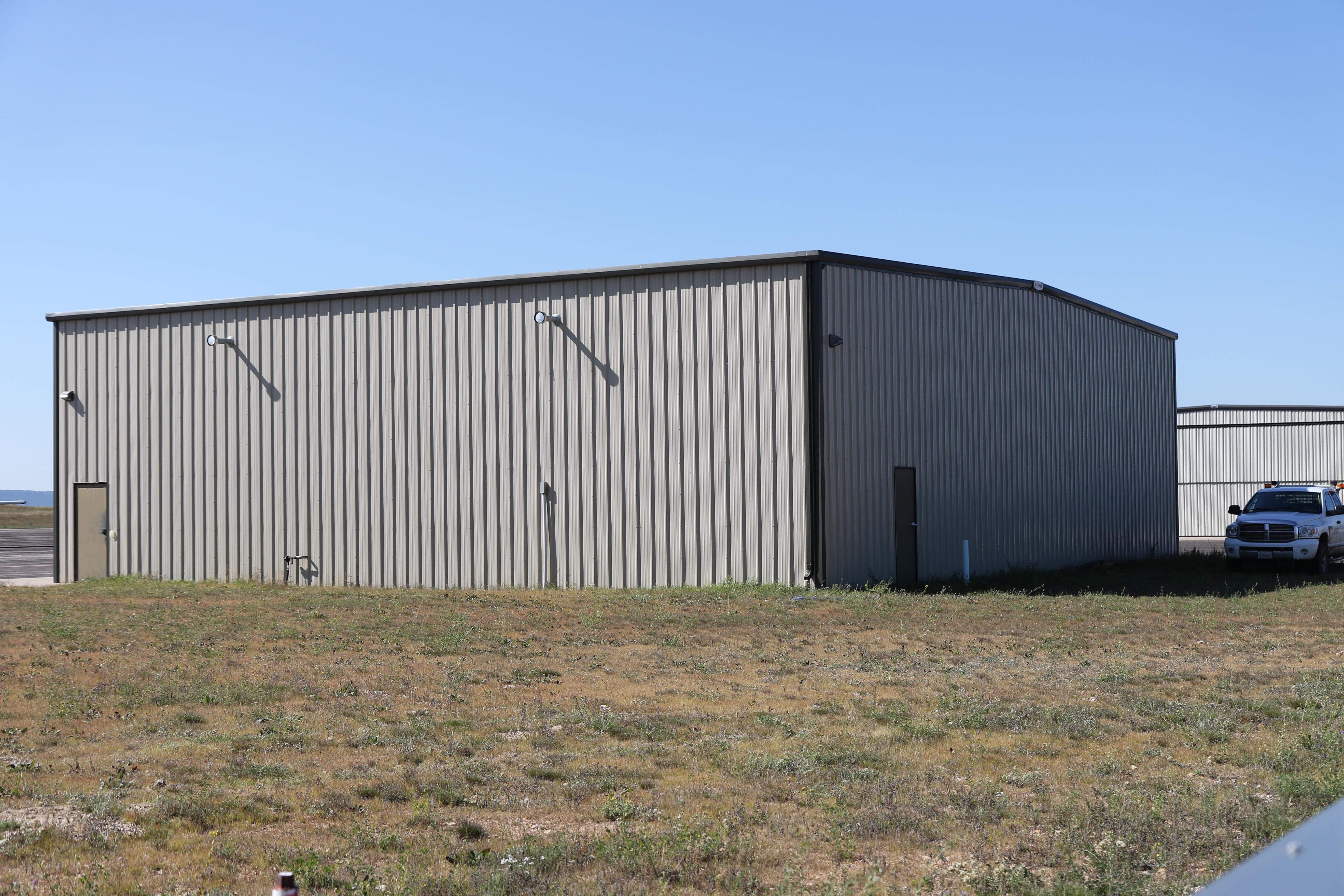  @ Hulett Municipal Airport - one of the hangars - by olivier Cortot