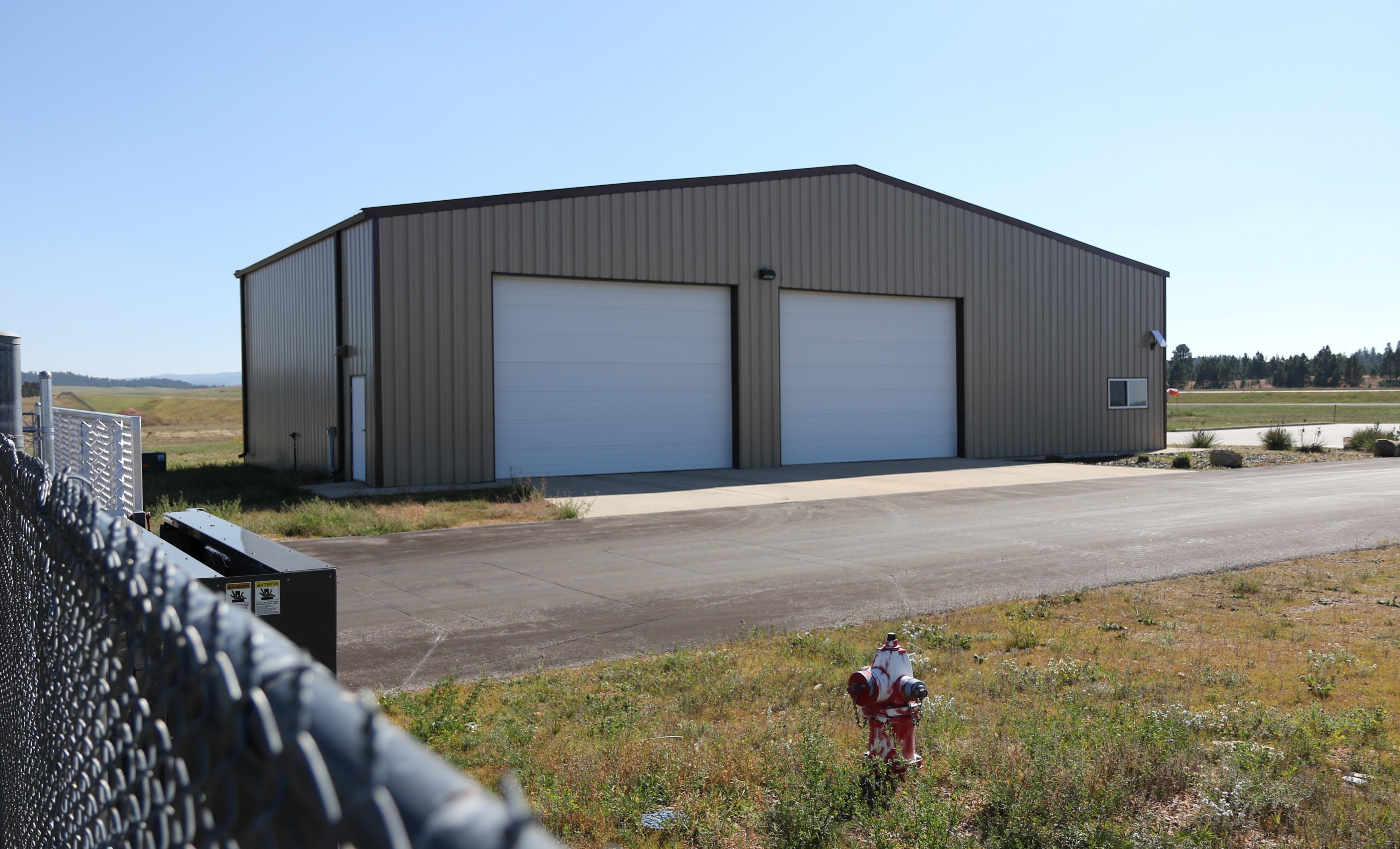  @ Hulett Municipal Airport - one of the hangars - by olivier Cortot