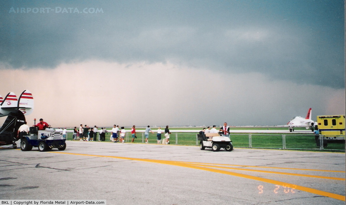 Burke Lakefront Airport (BKL) - Storm arriving
