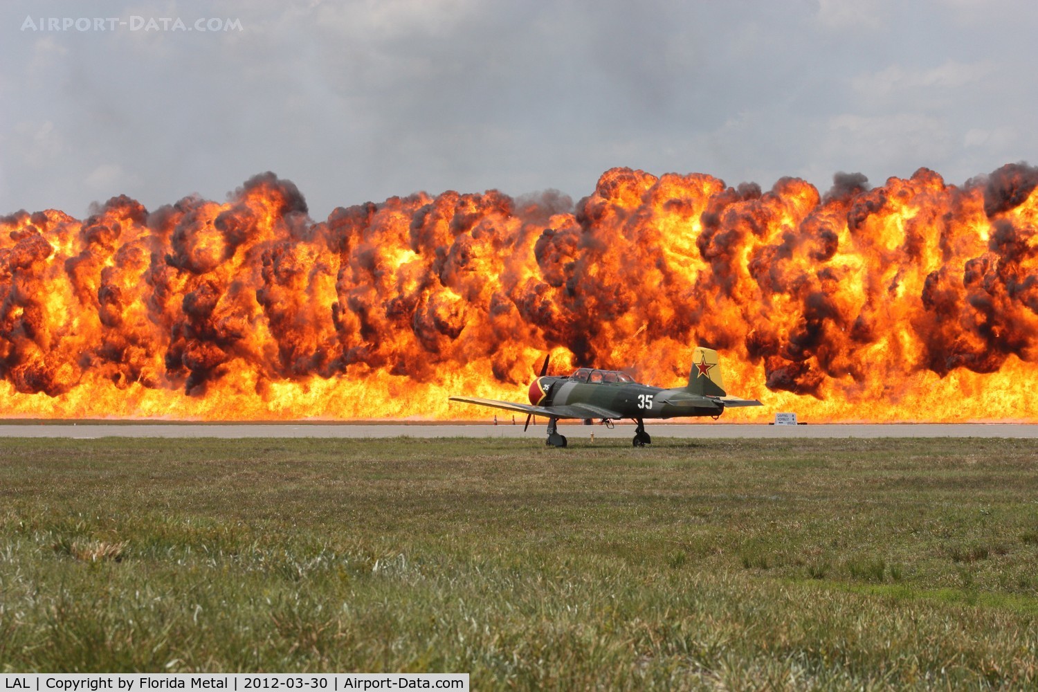 Lakeland Linder Regional Airport (LAL) - pyros during the Masters of Mayhem show