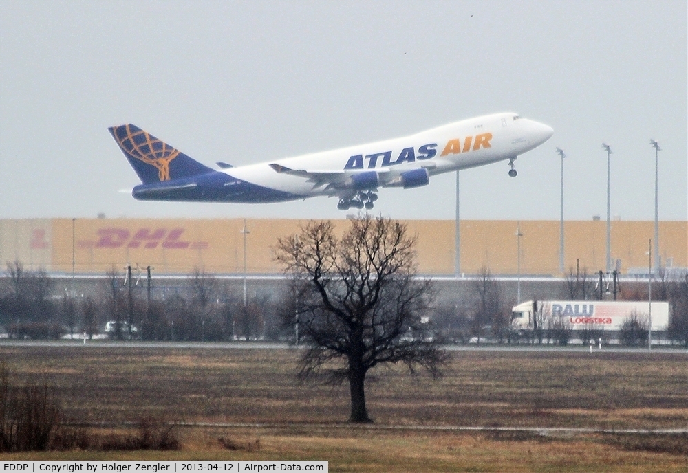 Leipzig/Halle Airport, Leipzig/Halle Germany (EDDP) - View to outbound traffic on rwy 26L....