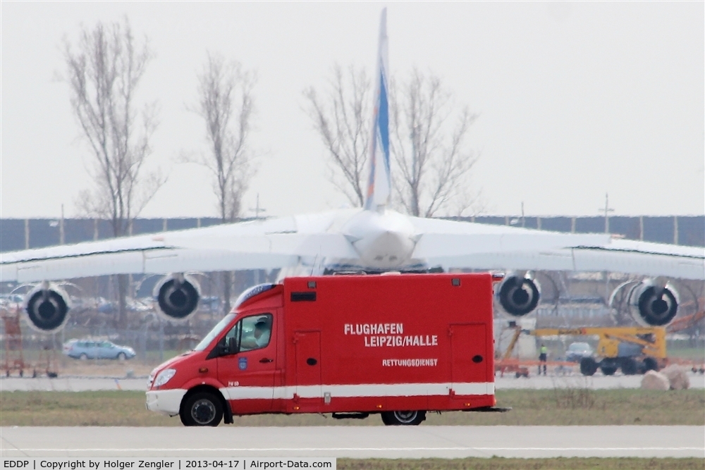 Leipzig/Halle Airport, Leipzig/Halle Germany (EDDP) - Airport rescue service vessel on apron 3...