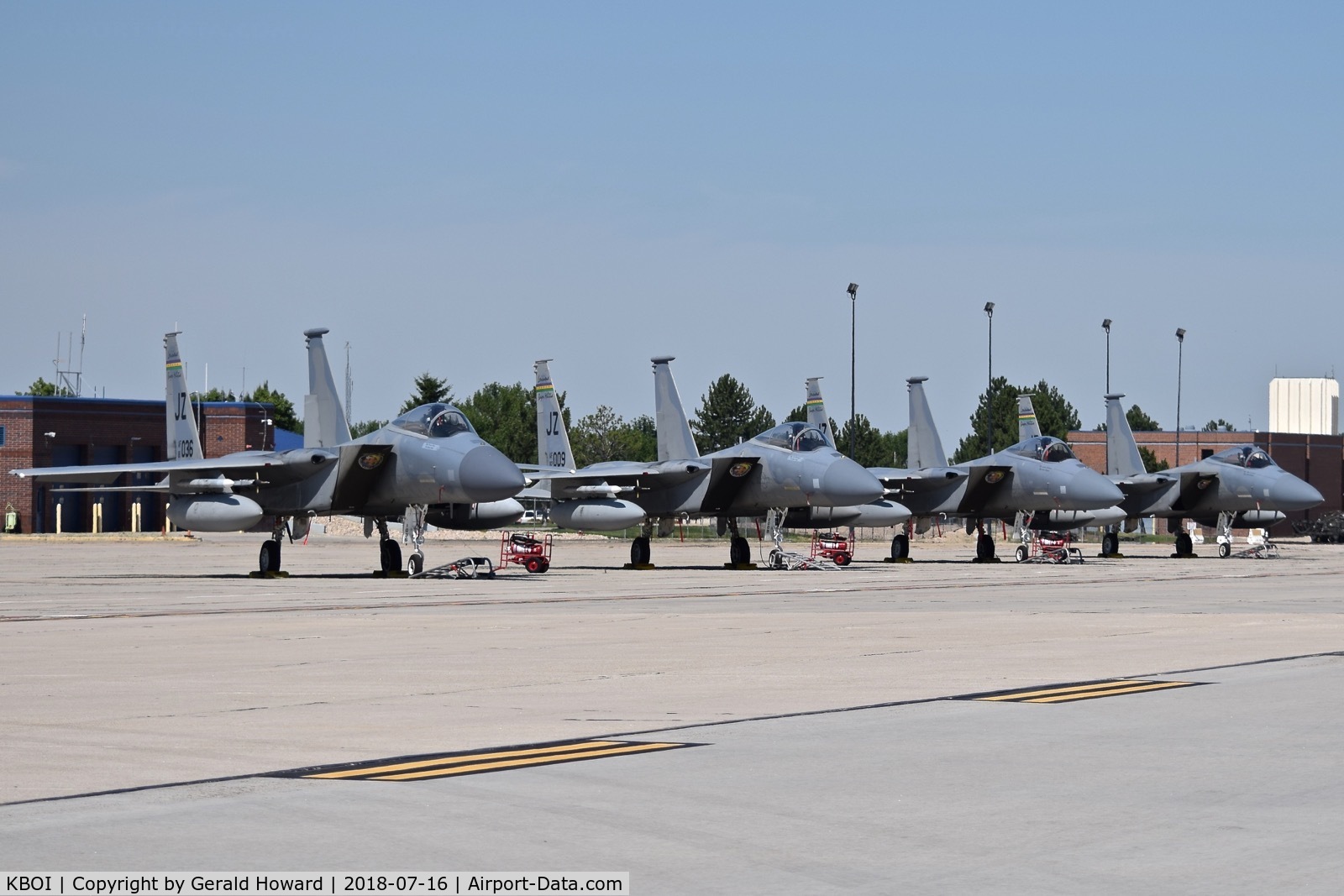 Boise Air Terminal/gowen Fld Airport (BOI) - The other 4 of 8 F-15C fighters from the 122nd Fighter Sq. 