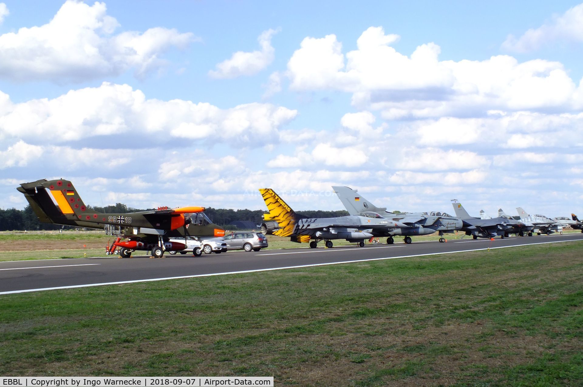 Kleine Brogel Air Base Airport, Kleine Brogel Belgium (EBBL) - part of the flightline display at the 2018 BAFD Spottersday at Kleine Brogel airbase