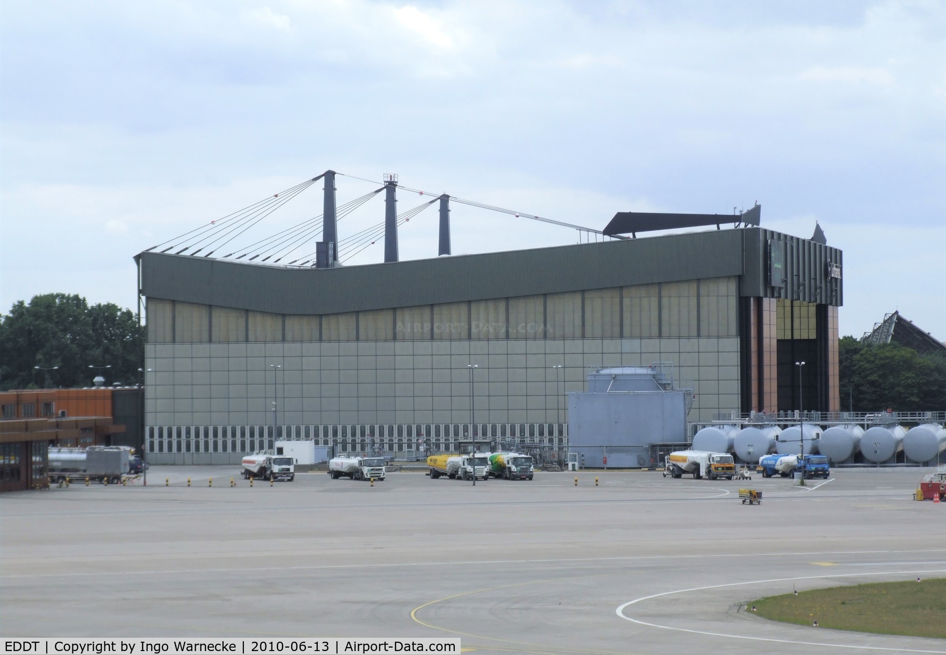 Tegel International Airport (closing in 2011), Berlin Germany (EDDT) - western hangar at Berlin Tegel airport