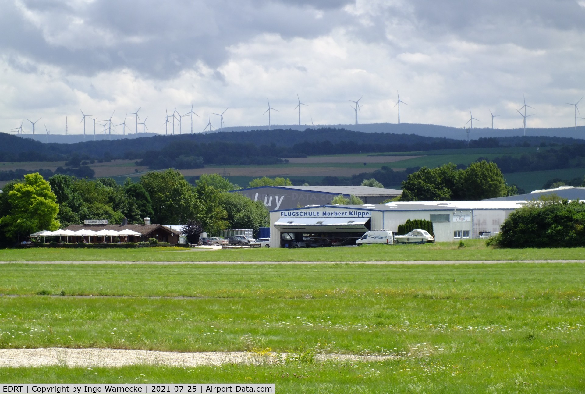 EDRT Airport - buildings on the other side of Trier-Föhren airfield
