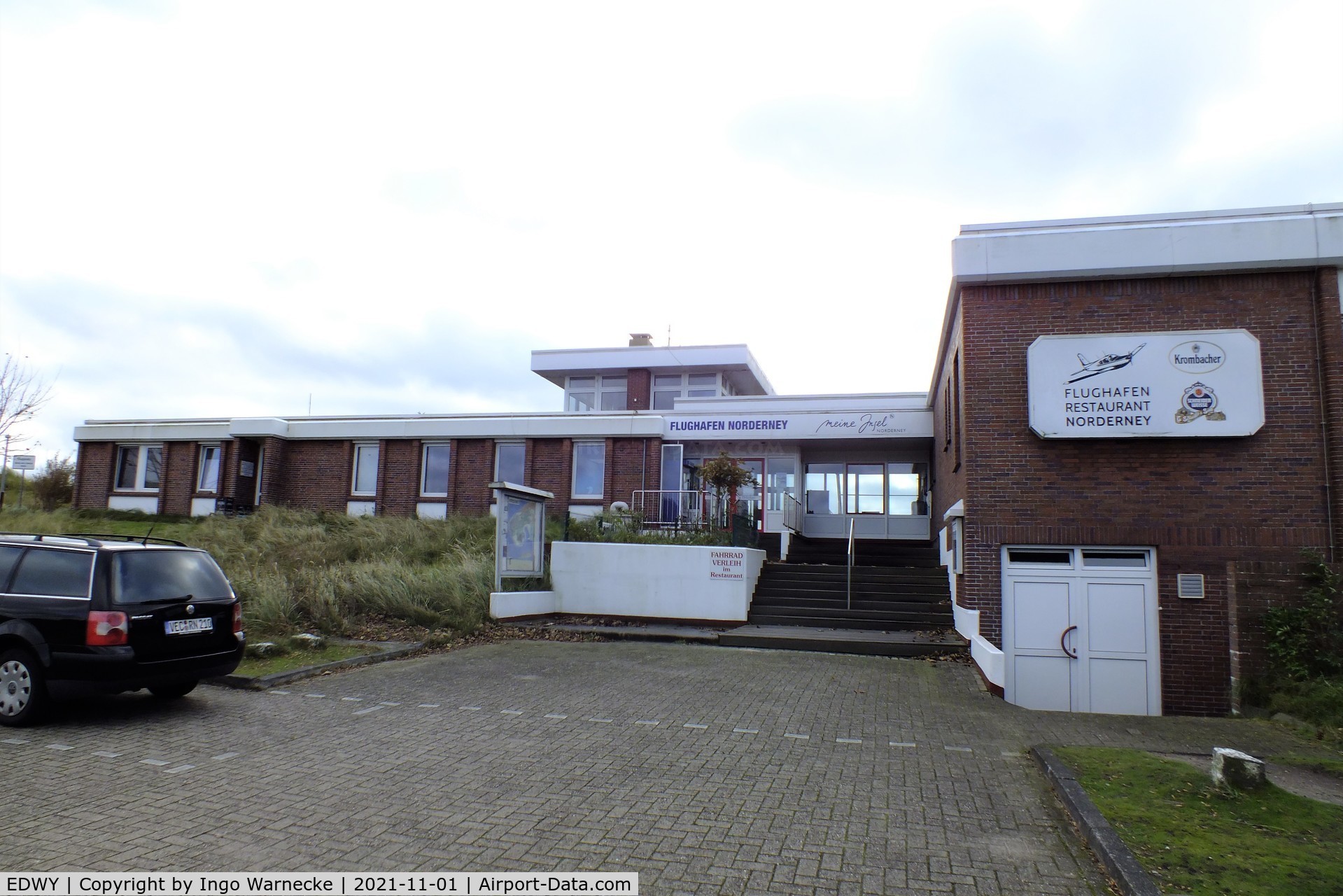 Norderney Airport, Norderney Germany (EDWY) - terminal and tower at Norderney airfield