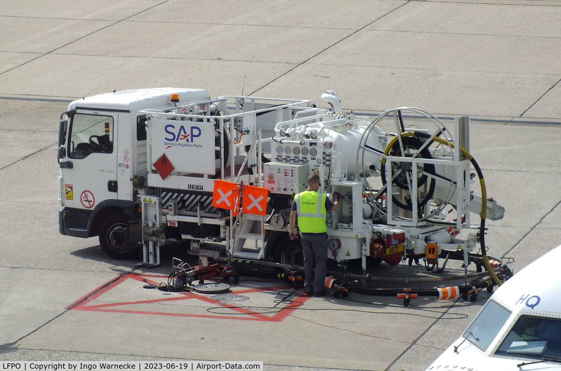 Paris Orly Airport, Orly (near Paris) France (LFPO) - hydrant refuelling truck at Paris/Orly airport