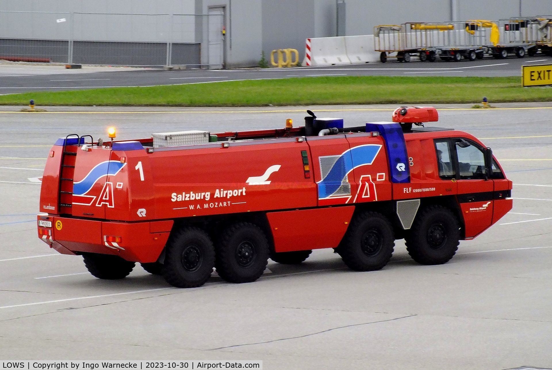 Salzburg Airport, Salzburg Austria (LOWS) - airport fire truck at Salzburg airport