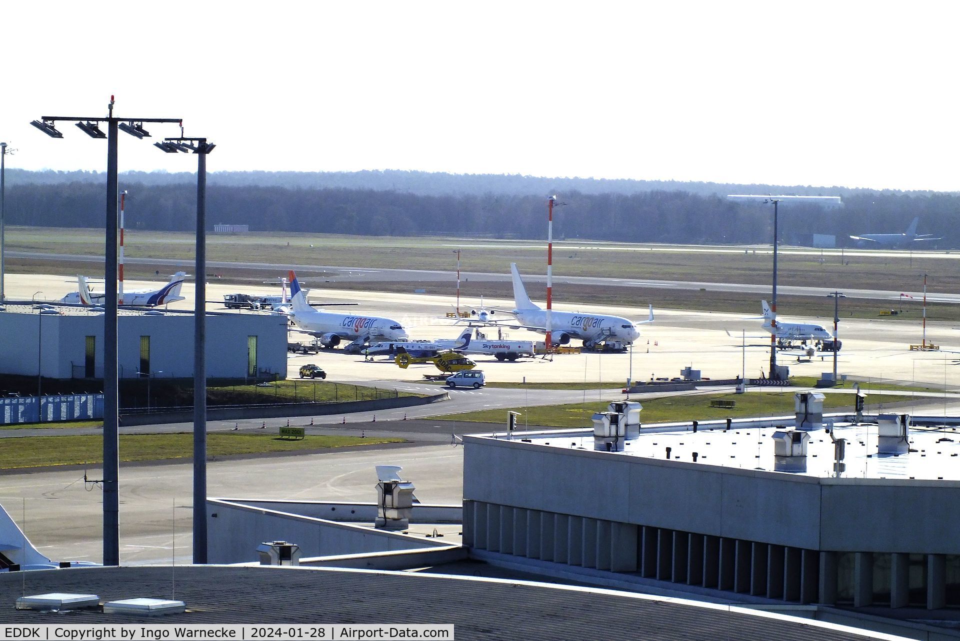 Cologne Bonn Airport, Cologne/Bonn Germany (EDDK) - GA apron behind the freight building at Köln/Bonn airport