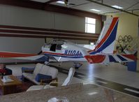 Santa Paula Airport (SZP) - Aviation Museum of Santa Paula, Hangar 6, The McWilliams hangar with aerobatic Moravan Zlin Z242L, N110AM inside. See N110AM for more aircraft photos - by Doug Robertson