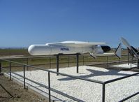 Point Mugu Nas (naval Base Ventura Co) Airport (NTD) - Missile Park-AUM-N-2/AQM-41 PETREL, obsolete-WWII Mk41 torpedo with wings, 22' length, 12' wingspan. Launched from PB4Y-2 PRIVATEER & other USN aircraft - by Doug Robertson