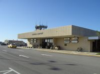 Oxnard Airport (oxr) - Oxnard, California Airport Passenger Terminal, FAA Tower beyond. Note: No commuter passenger service since Summer 2010. - by Doug Robertson