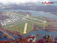 Groton-new London Airport (GON) - Looking East from about 2000' - by Stephen Amiaga