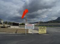 Santa Paula Airport (SZP) - New wind sock, runup & departure instructions Runway 22 - by Doug Robertson