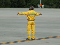 John Paul II International Airport Kraków-Balice, Kraków Poland (KRK) - Marshaller - by Artur Badoń