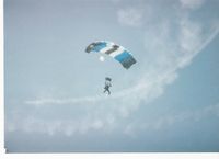 Santa Paula Airport (SZP) - SZP's 65th Anniversary Airshow Parachutists-#3 of 4 shots - by Doug Robertson