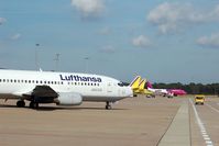 Cologne Bonn Airport, Cologne/Bonn Germany (CGN) - Busy times: 1 Lufthansa, 2 German Wings, 1 Hapag Lloyd Express, 1 WIZZ - by Micha Lueck