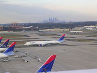 Hartsfield - Jackson Atlanta International Airport (atl) - Downtown Atlanta in background - by Florida Metal