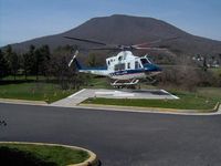Giles Memorial Hospital Heliport (55VA) - Giles Memorial Helipad (Shown with Carilion LifeGuard-10, which is operated by Air Methods - by S.K. Vaughn