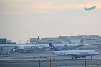 Los Angeles International Airport (LAX) - Mexicana plane prepares for takeoff - by Chuck Martinez