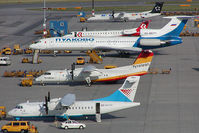 Vienna International Airport, Vienna Austria (VIE) - afternoon lineup - by Yakfreak - VAP