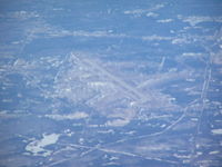 North Bay/Jack Garland Airport (North Bay Airport) - North Bay, Ontario, Canada from FL280 - by John J. Boling