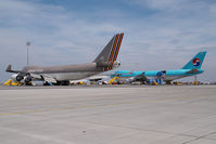 Vienna International Airport, Vienna Austria (VIE) - Asiana and Korean Air Boeing 747-400 - by Yakfreak - VAP